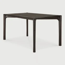 Ethnicraft Eettafel PI Gevernist Teakhout, kleur* Rechte Eettafel