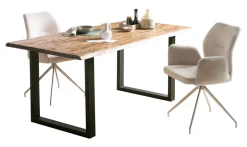 Artistiq Living Eettafel Radhika Acaciahout en metaal, kleur* Rechte Eettafel