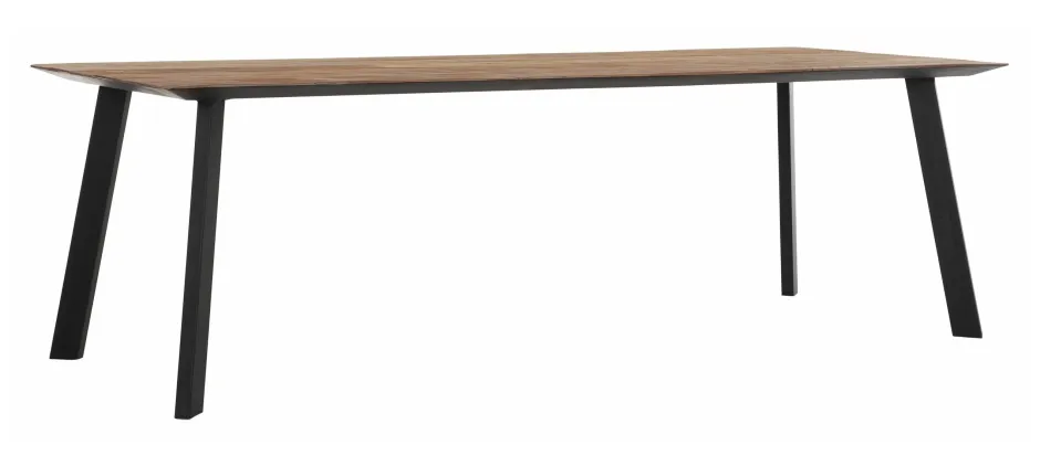 DTP Home Eettafel Shape Teakhout* Rechte Eettafel