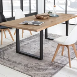 Artistiq Living Eettafel Tinita Eiken, 200 x 100cm* Rechte Eettafel