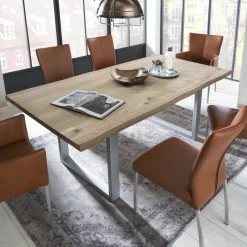 Artistiq Living Eettafel Tinita Eiken, 200 x 100cm* Rechte Eettafel