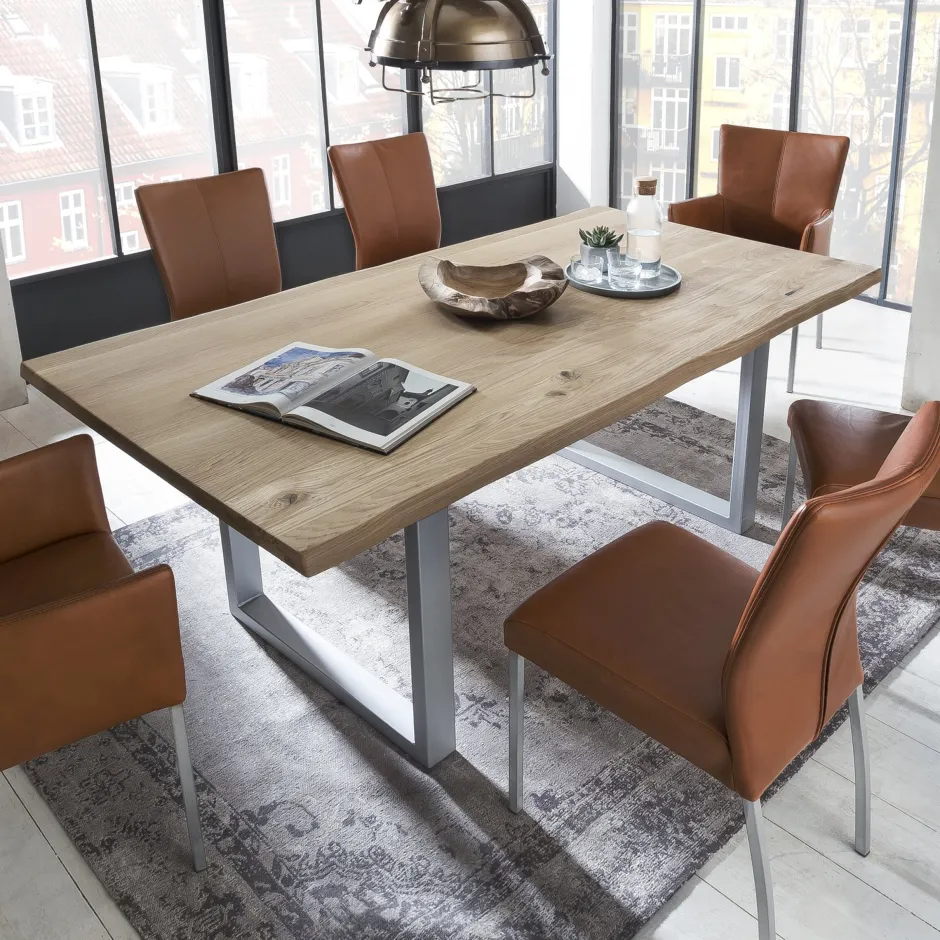 Artistiq Living Eettafel Tinita Eiken, 200 x 100cm* Rechte Eettafel