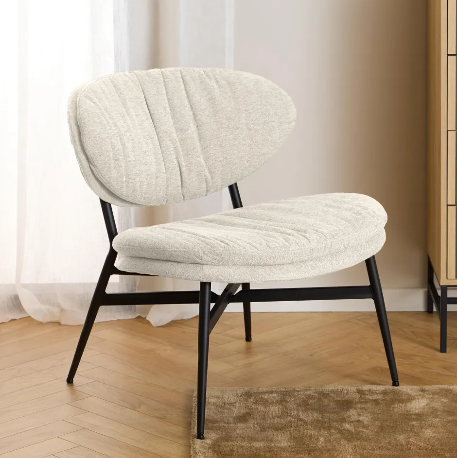 Bendt Fauteuil Angelia Chenille* Fauteuil Stof / Textiel