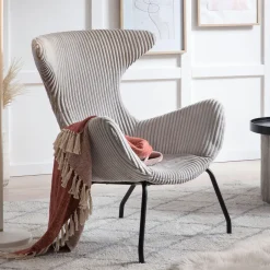 Artistiq Living Fauteuil Ariel Rib, kleur* Fauteuil Stof / Textiel