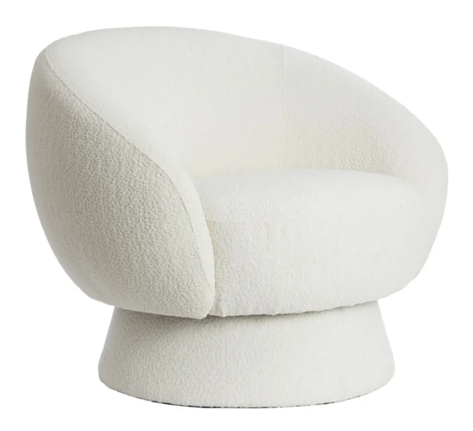 Light & Living Fauteuil Avoria Bouclé* Fauteuil Stof / Textiel|Fauteuil Bouclé / Teddy
