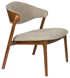 Dutchbone Fauteuil Babington Stof en beukenhout* Fauteuil Stof / Textiel