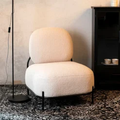ZILT Fauteuil Brandan Teddy, kleur* Fauteuil Stof / Textiel|Fauteuil Bouclé / Teddy