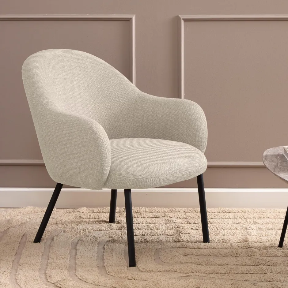 Bendt Fauteuil Jacquilyn Structuurstof* Fauteuil Stof / Textiel