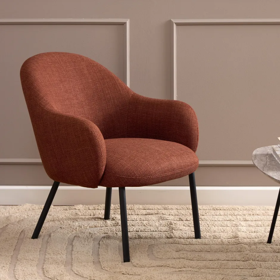 Bendt Fauteuil Jacquilyn Structuurstof* Fauteuil Stof / Textiel