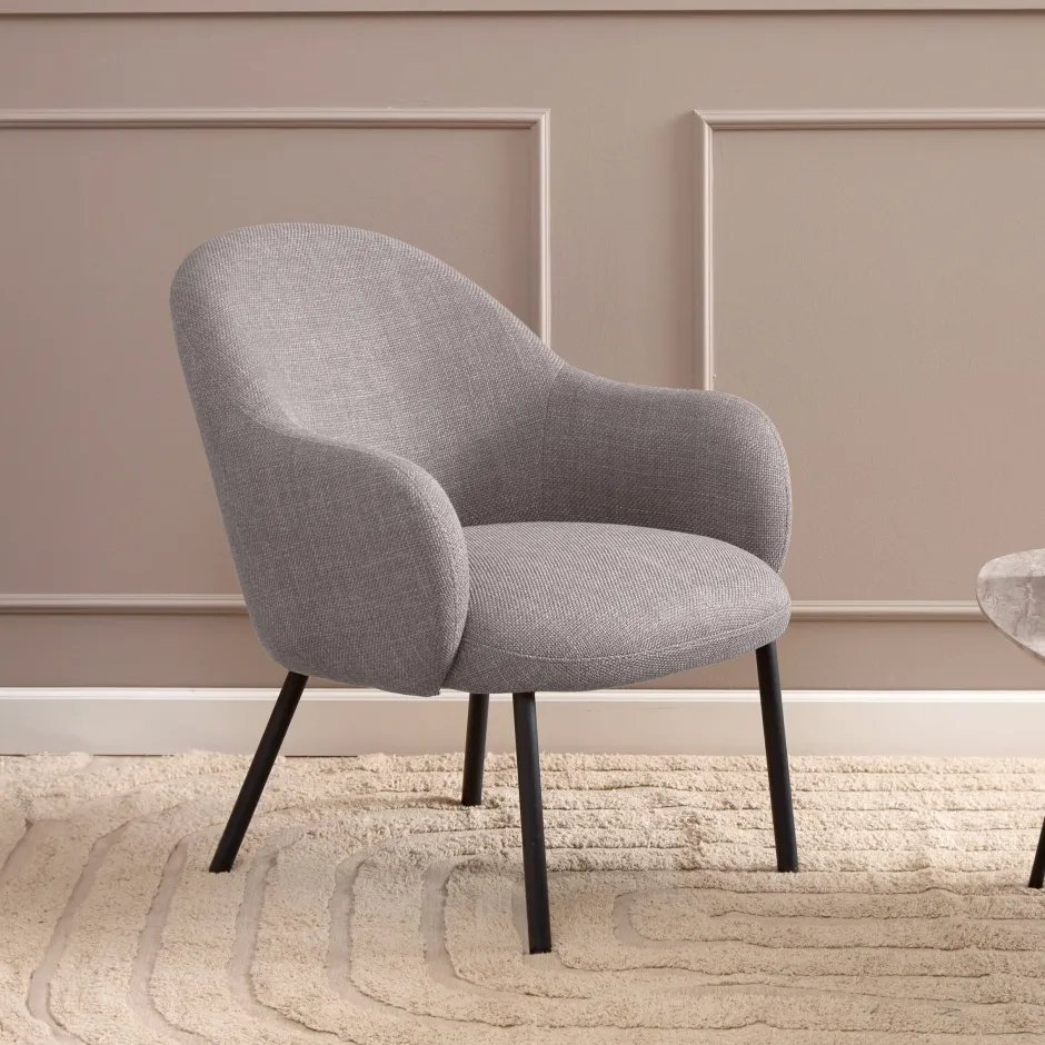 Bendt Fauteuil Jacquilyn Structuurstof* Fauteuil Stof / Textiel