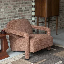 Dutchbone Fauteuil Kent Geweven stof* Fauteuil Stof / Textiel