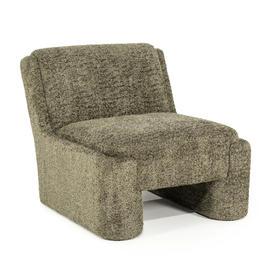 By-Boo Fauteuil Omla Fluffy* Fauteuil Stof / Textiel