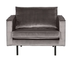 WOOOD Fauteuil Rodeo Velvet* Fauteuil Stof / Textiel|Fauteuil Velvet / Fluweel