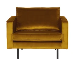 WOOOD Fauteuil Rodeo Velvet* Fauteuil Stof / Textiel|Fauteuil Velvet / Fluweel