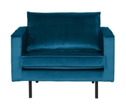 WOOOD Fauteuil Rodeo Velvet* Fauteuil Stof / Textiel|Fauteuil Velvet / Fluweel