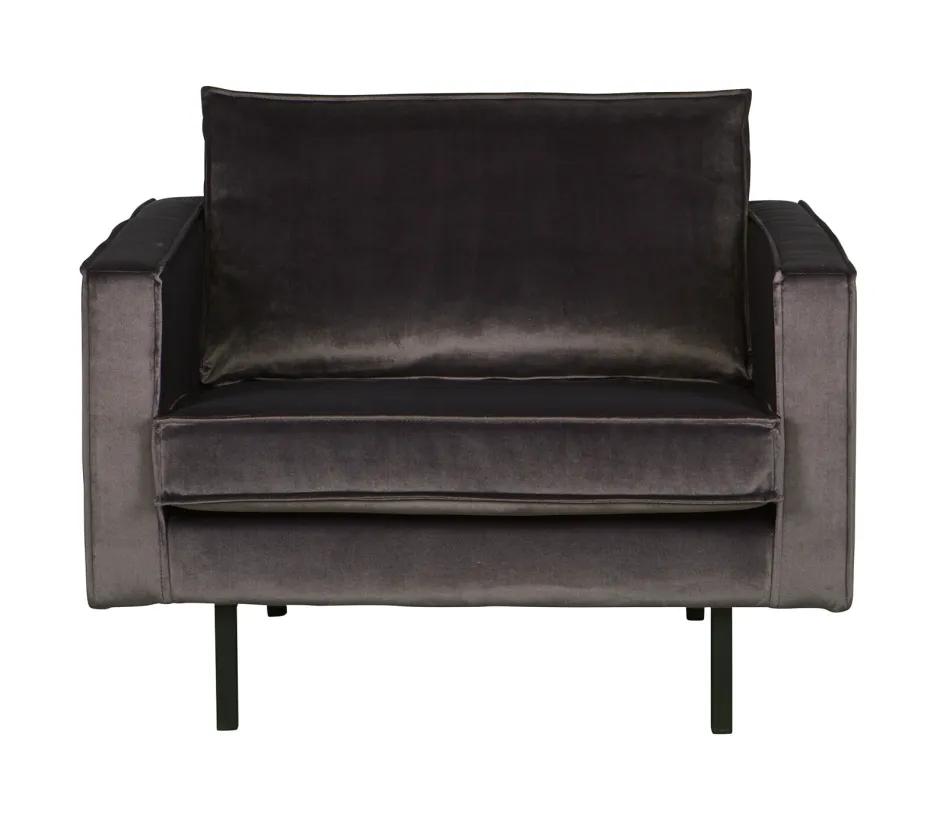 WOOOD Fauteuil Rodeo Velvet* Fauteuil Stof / Textiel|Fauteuil Velvet / Fluweel