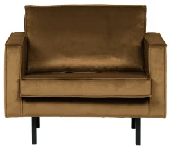 WOOOD Fauteuil Rodeo Velvet* Fauteuil Stof / Textiel|Fauteuil Velvet / Fluweel