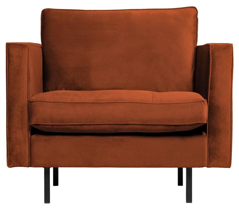 WOOOD Fauteuil Rodeo Velvet* Fauteuil Stof / Textiel|Fauteuil Velvet / Fluweel