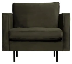 WOOOD Fauteuil Rodeo Velvet* Fauteuil Stof / Textiel|Fauteuil Velvet / Fluweel