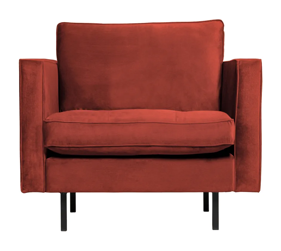 WOOOD Fauteuil Rodeo Velvet* Fauteuil Stof / Textiel|Fauteuil Velvet / Fluweel