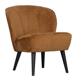 WOOOD Fauteuil Sara Chenille, kleur* Fauteuil Stof / Textiel
