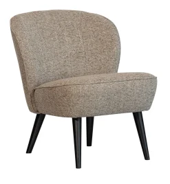 WOOOD Fauteuil Sara Melange, kleur* Fauteuil Stof / Textiel