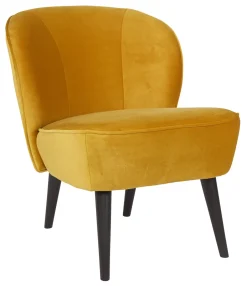 WOOOD Fauteuil Sara Velvet* Fauteuil Stof / Textiel|Fauteuil Velvet / Fluweel