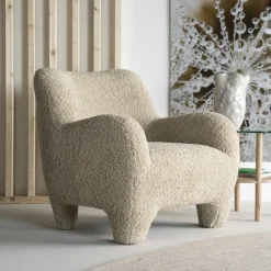 Eleonora Fauteuil Shaun Sheep stof, kleur* Fauteuil Stof / Textiel|Fauteuil Bouclé / Teddy