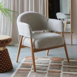 ZILT Fauteuil Shenae Bouclé* Fauteuil Stof / Textiel|Fauteuil Bouclé / Teddy