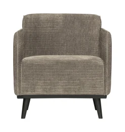 WOOOD Fauteuil Statement Met Armleuning, Rib* Fauteuil Stof / Textiel
