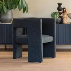 WOOOD Fauteuil Tiwa Bouclé* Fauteuil Stof / Textiel|Fauteuil Bouclé / Teddy