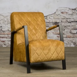 Tower Living Fauteuil Villa Velvet* Fauteuil Stof / Textiel|Fauteuil Velvet / Fluweel