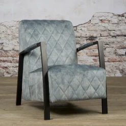 Tower Living Fauteuil Villa Velvet* Fauteuil Stof / Textiel|Fauteuil Velvet / Fluweel
