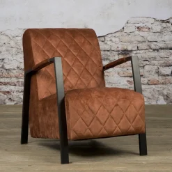 Tower Living Fauteuil Villa Velvet* Fauteuil Stof / Textiel|Fauteuil Velvet / Fluweel