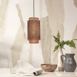 GOOD&MOJO Hanglamp Bhutan Bamboe, 35cm, kleur Naturel* Hanglampen