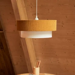 Kave Home Hanglamp Bianella Rib Velvet* Hanglampen