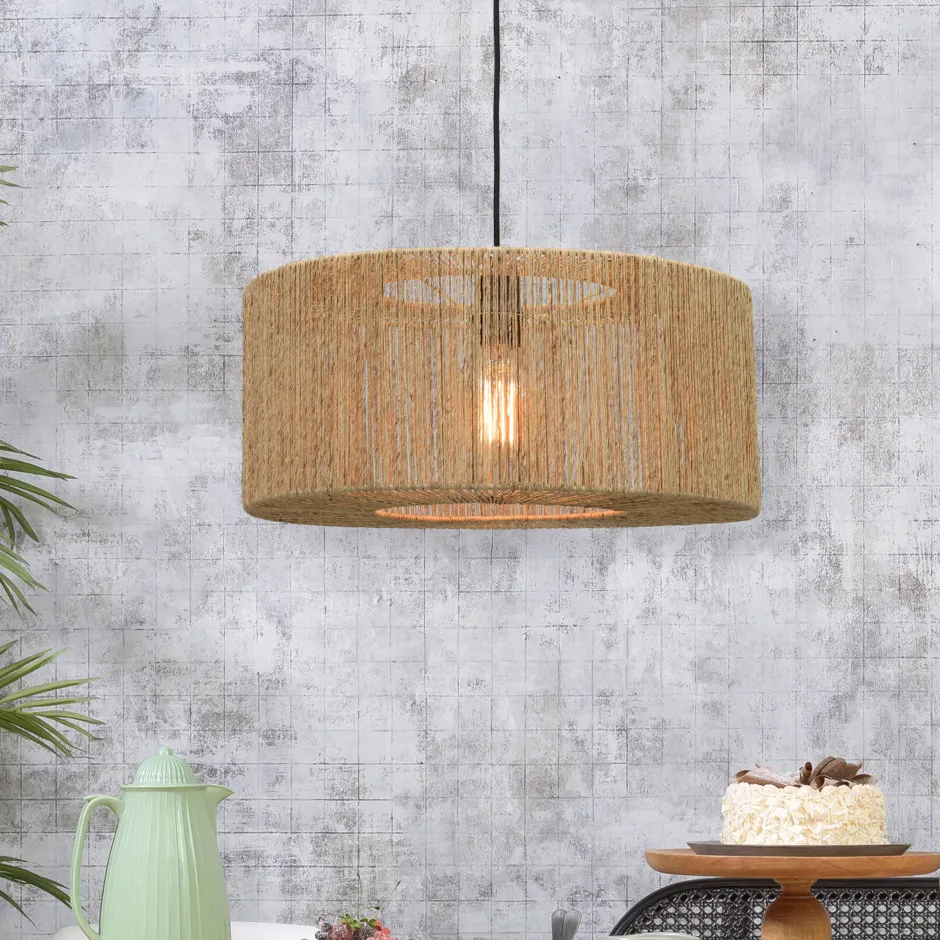 GOOD&MOJO Hanglamp Iguazu Rond, Jute* Hanglampen