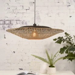 GOOD&MOJO Hanglamp Kalimantan Bamboe, kleur /Zwart* Hanglampen