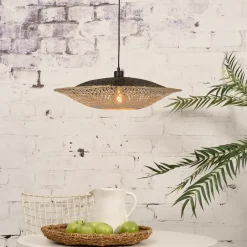 GOOD&MOJO Hanglamp Kalimantan Bamboe, kleur /Zwart* Hanglampen