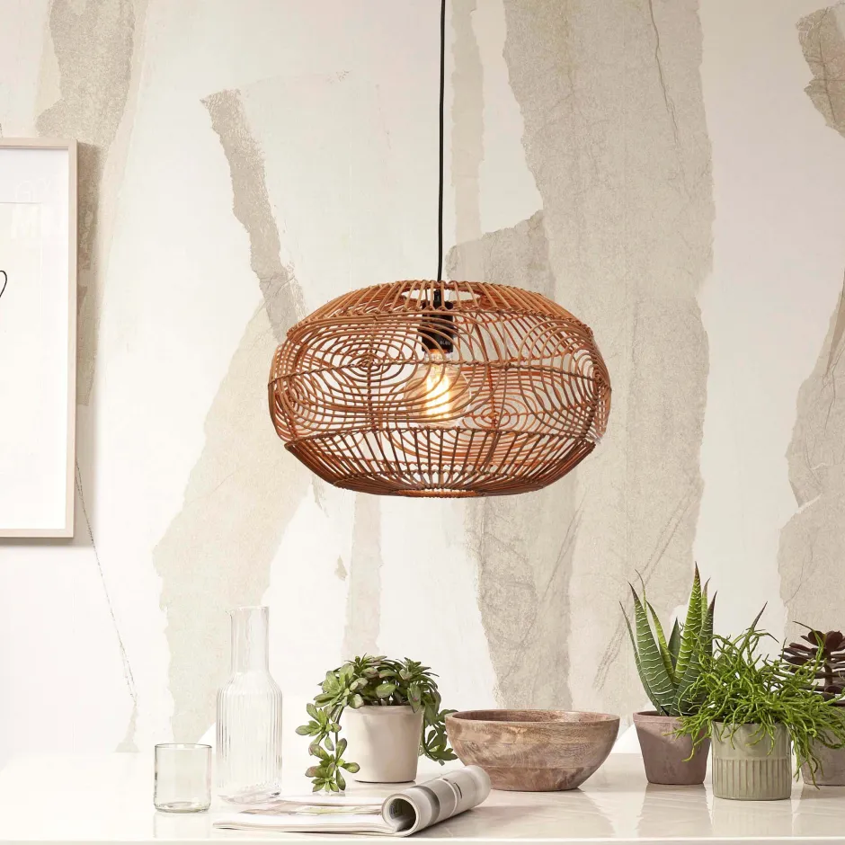 GOOD&MOJO Hanglamp Madeira Rotan, 48cm* Hanglampen