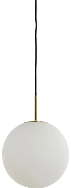 Light & Living Hanglamp Medina kleur Antiek Brons/Mat Wit* Hanglampen
