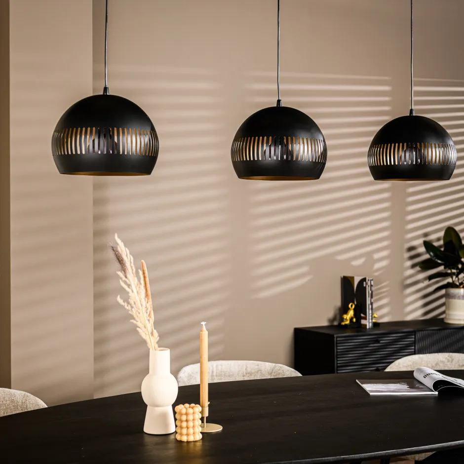 BASE Hanglamp Rachel 3-lamps, kleur* Hanglampen