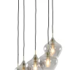 Light & Living Hanglamp Rakel 5-Lamps, antiek brons+smoke* Hanglampen