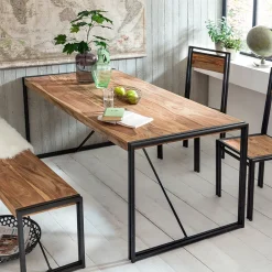 Artistiq Living Industriële Eettafel Panama* Rechte Eettafel