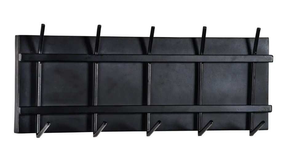 Brix Kapstok Gabi Mangohout, Met 5 haken* Wandkapstokken