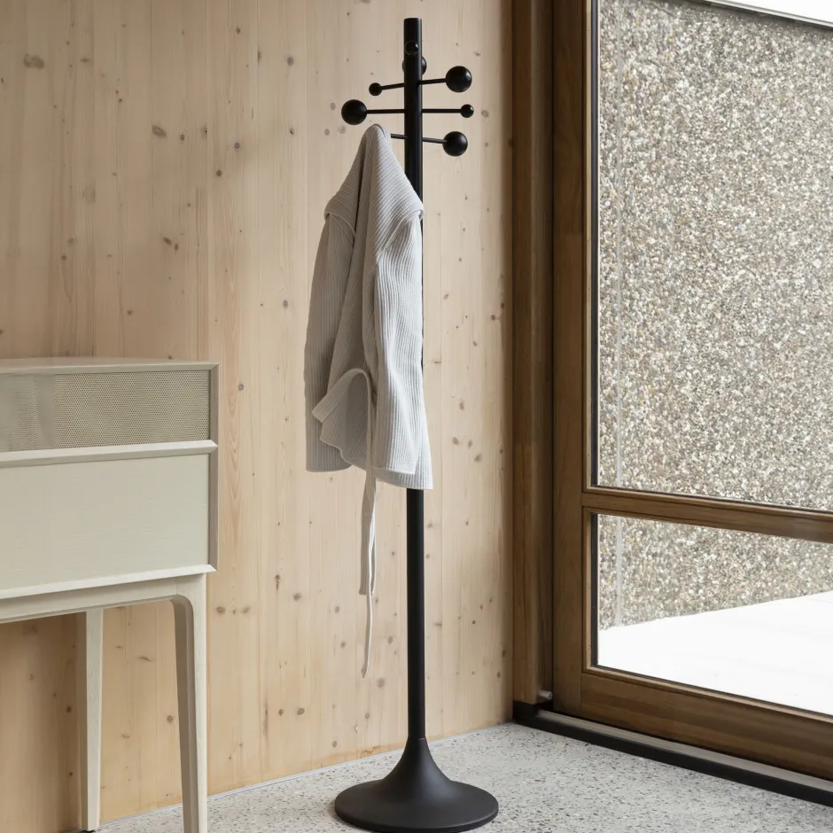 Zuiver Kapstok Jason Rubberhout, 175cm hoog* Staande Kapstokken