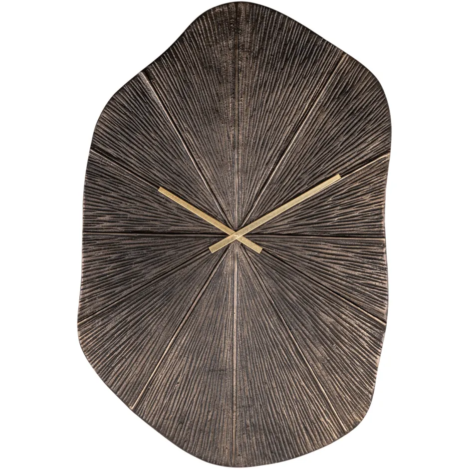 Richmond Interiors Klok Livine 80 x 53cm, kleur Brons* Wandklokken
