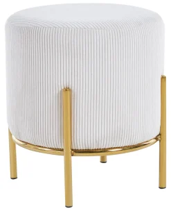 Artistiq Living Krukje Kenni Rib, Goudkleurig* Poefs & Hockers