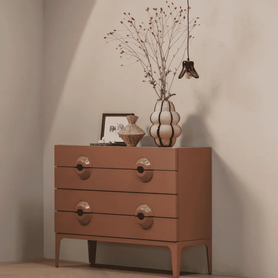 WOOOD Ladekast Merge Met 4 lades, kleur Oudroze* Commodes|Ladekasten
