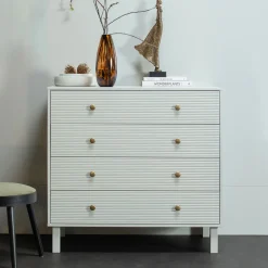 WOOOD Ladekast/Commode Madu 91 x 94cm, kleur Wolkengrijs* Commodes|Ladekasten